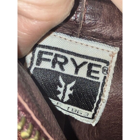 Frye Paulina Artisan Ankle Zip Bootie Womens Size 7M Reddish Brown - Picture 13 of 14